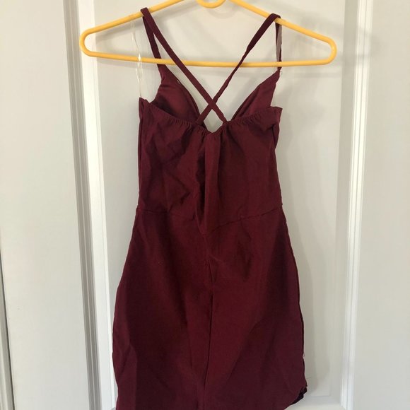 Revamped Taupe V Neck Bodycon Midi Dress - Picture 2 of 5